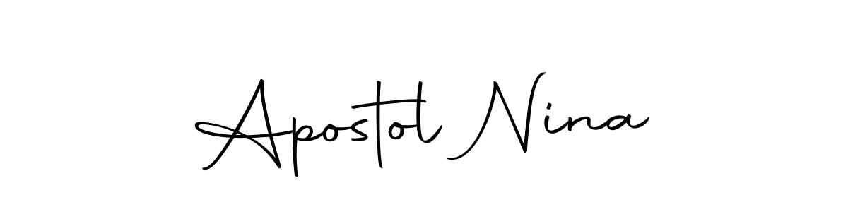 You can use this online signature creator to create a handwritten signature for the name Apostol Nina. This is the best online autograph maker. Apostol Nina signature style 10 images and pictures png