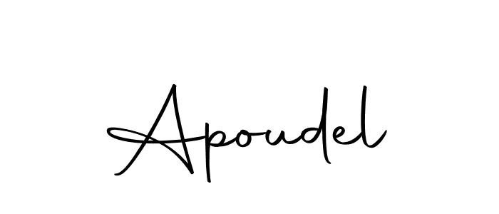 You can use this online signature creator to create a handwritten signature for the name Apoudel. This is the best online autograph maker. Apoudel signature style 10 images and pictures png