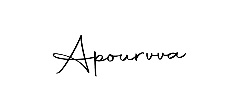 Design your own signature with our free online signature maker. With this signature software, you can create a handwritten (Autography-DOLnW) signature for name Apourvva. Apourvva signature style 10 images and pictures png
