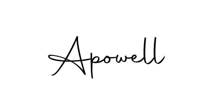 Also we have Apowell name is the best signature style. Create professional handwritten signature collection using Autography-DOLnW autograph style. Apowell signature style 10 images and pictures png