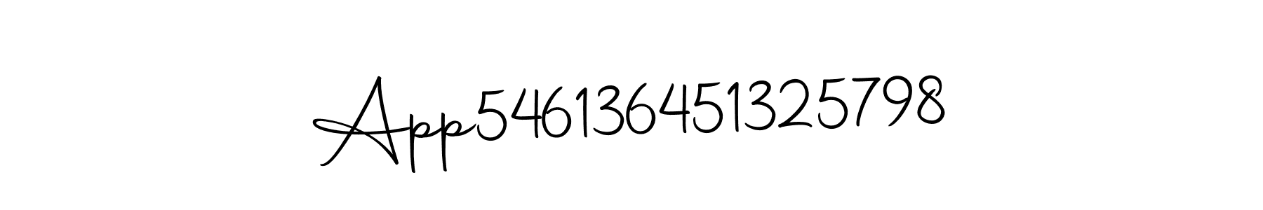 Autography-DOLnW is a professional signature style that is perfect for those who want to add a touch of class to their signature. It is also a great choice for those who want to make their signature more unique. Get App546136451325798 name to fancy signature for free. App546136451325798 signature style 10 images and pictures png