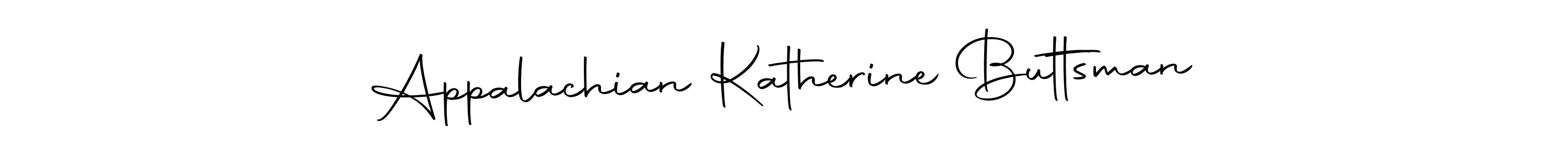 It looks lik you need a new signature style for name Appalachian Katherine Buttsman. Design unique handwritten (Autography-DOLnW) signature with our free signature maker in just a few clicks. Appalachian Katherine Buttsman signature style 10 images and pictures png