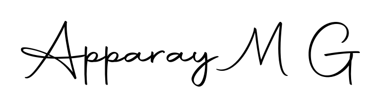 Personalize your online presence with Apparay M G signature rendered in elegant Autography-DOLnW font. Great for website footers and blogs. Apparay M G signature style 10 images and pictures png