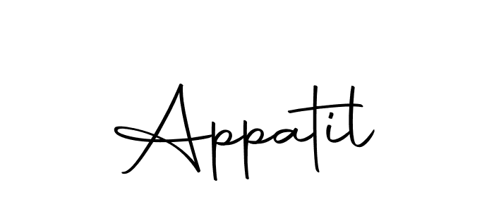 The best way (Autography-DOLnW) to make a short signature is to pick only two or three words in your name. The name Appatil include a total of six letters. For converting this name. Appatil signature style 10 images and pictures png