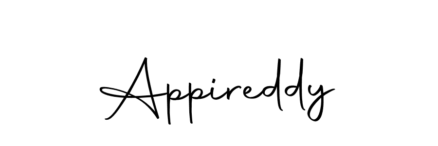 Design your own signature with our free online signature maker. With this signature software, you can create a handwritten (Autography-DOLnW) signature for name Appireddy. Appireddy signature style 10 images and pictures png