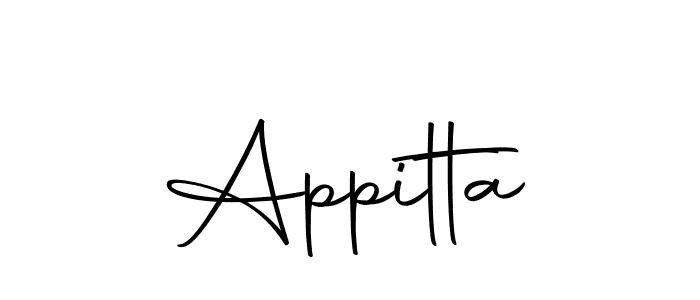 How to make Appitta name signature. Use Autography-DOLnW style for creating short signs online. This is the latest handwritten sign. Appitta signature style 10 images and pictures png