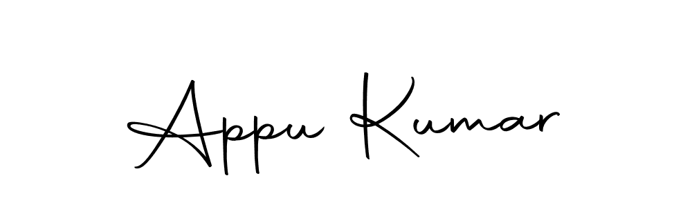 The best way (Autography-DOLnW) to make a short signature is to pick only two or three words in your name. The name Appu Kumar include a total of six letters. For converting this name. Appu Kumar signature style 10 images and pictures png