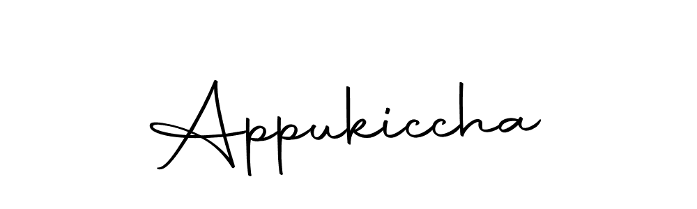 Design your own signature with our free online signature maker. With this signature software, you can create a handwritten (Autography-DOLnW) signature for name Appukiccha. Appukiccha signature style 10 images and pictures png