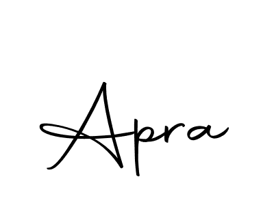 Use a signature maker to create a handwritten signature online. With this signature software, you can design (Autography-DOLnW) your own signature for name Apra. Apra signature style 10 images and pictures png