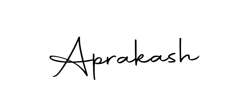 Create a beautiful signature design for name Aprakash. With this signature (Autography-DOLnW) fonts, you can make a handwritten signature for free. Aprakash signature style 10 images and pictures png