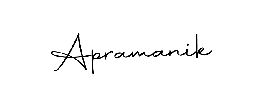 Use a signature maker to create a handwritten signature online. With this signature software, you can design (Autography-DOLnW) your own signature for name Apramanik. Apramanik signature style 10 images and pictures png