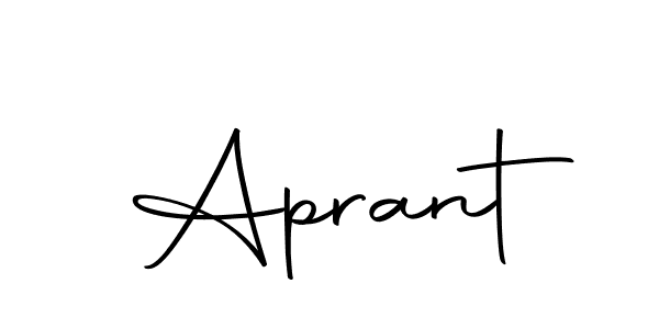 Make a beautiful signature design for name Aprant. With this signature (Autography-DOLnW) style, you can create a handwritten signature for free. Aprant signature style 10 images and pictures png