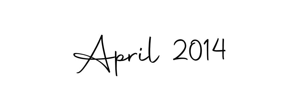 Create a beautiful signature design for name April 2014. With this signature (Autography-DOLnW) fonts, you can make a handwritten signature for free. April 2014 signature style 10 images and pictures png