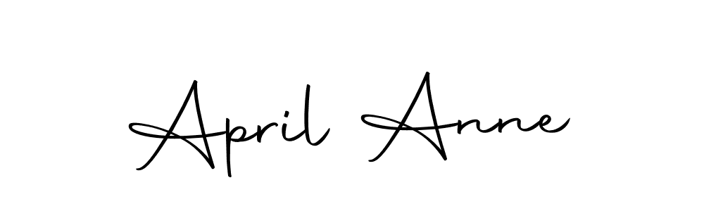 Use a signature maker to create a handwritten signature online. With this signature software, you can design (Autography-DOLnW) your own signature for name April Anne. April Anne signature style 10 images and pictures png