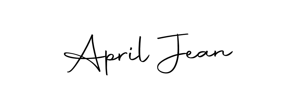 Design your own signature with our free online signature maker. With this signature software, you can create a handwritten (Autography-DOLnW) signature for name April Jean. April Jean signature style 10 images and pictures png