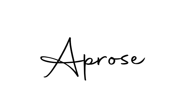 Design your own signature with our free online signature maker. With this signature software, you can create a handwritten (Autography-DOLnW) signature for name Aprose. Aprose signature style 10 images and pictures png