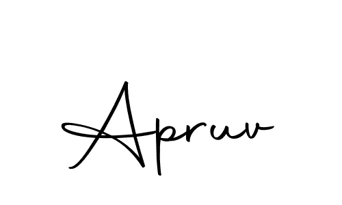 Design your own signature with our free online signature maker. With this signature software, you can create a handwritten (Autography-DOLnW) signature for name Apruv. Apruv signature style 10 images and pictures png