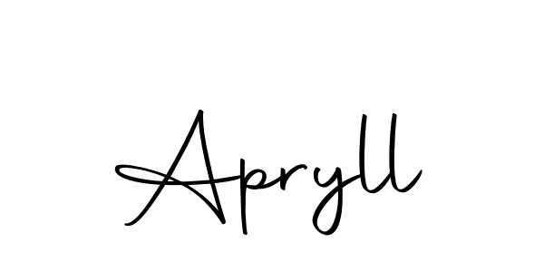 The best way (Autography-DOLnW) to make a short signature is to pick only two or three words in your name. The name Apryll include a total of six letters. For converting this name. Apryll signature style 10 images and pictures png