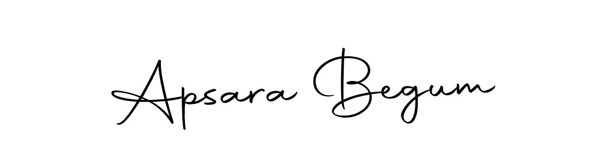 Make a beautiful signature design for name Apsara Begum. Use this online signature maker to create a handwritten signature for free. Apsara Begum signature style 10 images and pictures png