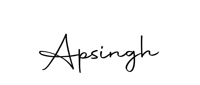 Create a beautiful signature design for name Apsingh. With this signature (Autography-DOLnW) fonts, you can make a handwritten signature for free. Apsingh signature style 10 images and pictures png