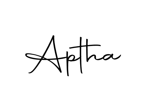 Make a beautiful signature design for name Aptha. With this signature (Autography-DOLnW) style, you can create a handwritten signature for free. Aptha signature style 10 images and pictures png