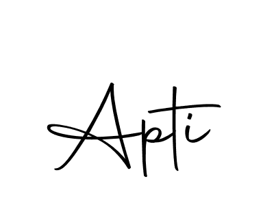 Also we have Apti name is the best signature style. Create professional handwritten signature collection using Autography-DOLnW autograph style. Apti signature style 10 images and pictures png