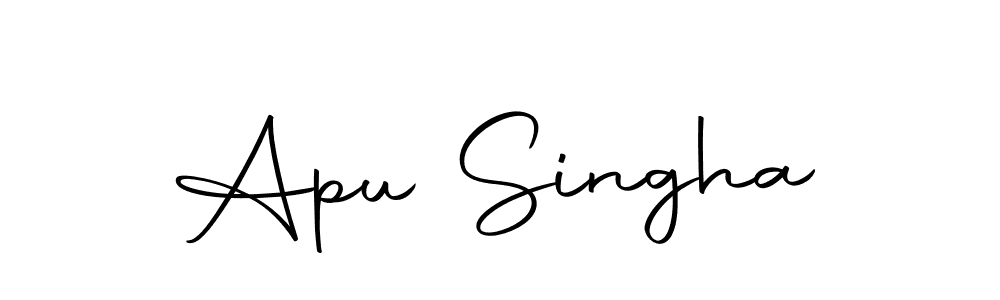 if you are searching for the best signature style for your name Apu Singha. so please give up your signature search. here we have designed multiple signature styles  using Autography-DOLnW. Apu Singha signature style 10 images and pictures png