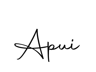 Use a signature maker to create a handwritten signature online. With this signature software, you can design (Autography-DOLnW) your own signature for name Apui. Apui signature style 10 images and pictures png