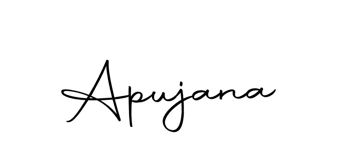 How to make Apujana name signature. Use Autography-DOLnW style for creating short signs online. This is the latest handwritten sign. Apujana signature style 10 images and pictures png