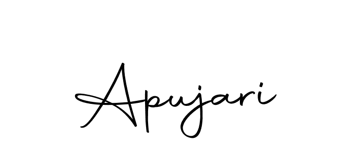 Make a beautiful signature design for name Apujari. With this signature (Autography-DOLnW) style, you can create a handwritten signature for free. Apujari signature style 10 images and pictures png