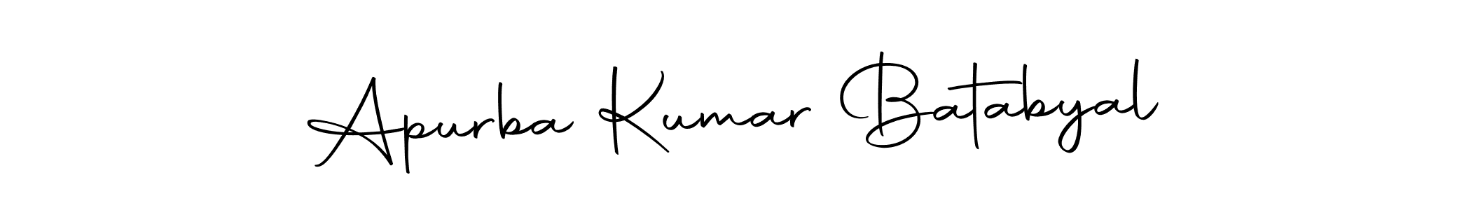 Also we have Apurba Kumar Batabyal name is the best signature style. Create professional handwritten signature collection using Autography-DOLnW autograph style. Apurba Kumar Batabyal signature style 10 images and pictures png
