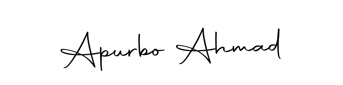 Similarly Autography-DOLnW is the best handwritten signature design. Signature creator online .You can use it as an online autograph creator for name Apurbo Ahmad. Apurbo Ahmad signature style 10 images and pictures png