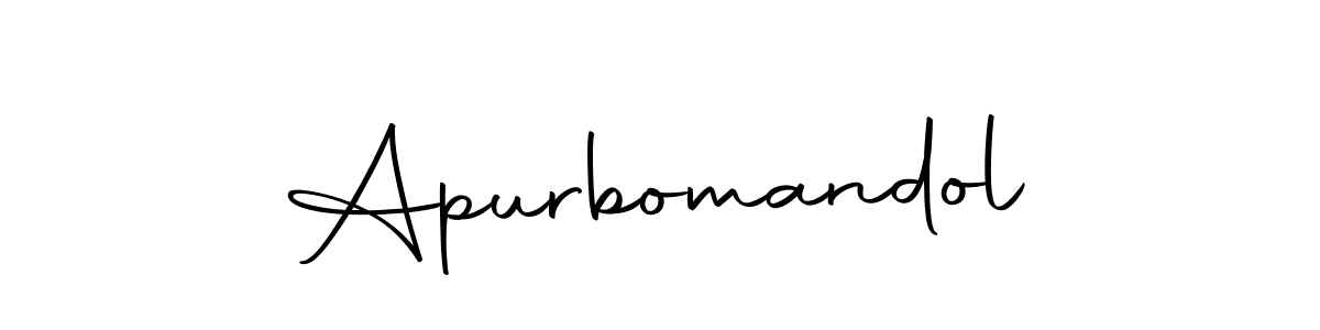 Use a signature maker to create a handwritten signature online. With this signature software, you can design (Autography-DOLnW) your own signature for name Apurbomandol. Apurbomandol signature style 10 images and pictures png