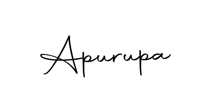 Use a signature maker to create a handwritten signature online. With this signature software, you can design (Autography-DOLnW) your own signature for name Apurupa. Apurupa signature style 10 images and pictures png