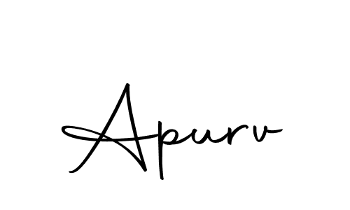 It looks lik you need a new signature style for name Apurv. Design unique handwritten (Autography-DOLnW) signature with our free signature maker in just a few clicks. Apurv signature style 10 images and pictures png