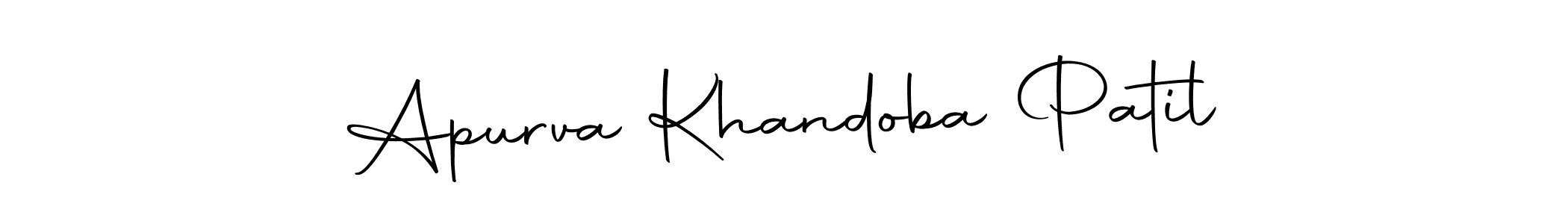 You can use this online signature creator to create a handwritten signature for the name Apurva Khandoba Patil. This is the best online autograph maker. Apurva Khandoba Patil signature style 10 images and pictures png