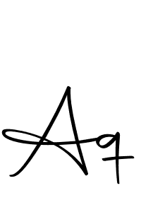 Use a signature maker to create a handwritten signature online. With this signature software, you can design (Autography-DOLnW) your own signature for name Aq. Aq signature style 10 images and pictures png