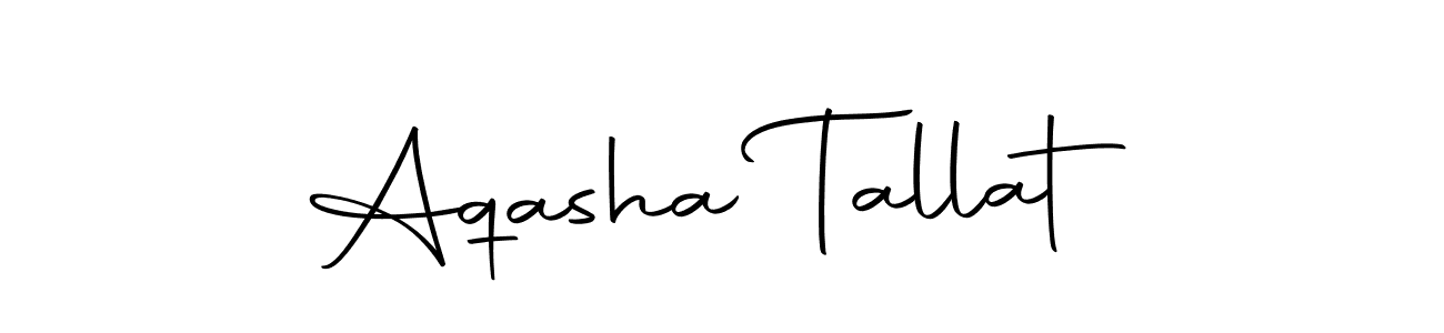 Use a signature maker to create a handwritten signature online. With this signature software, you can design (Autography-DOLnW) your own signature for name Aqasha Tallat. Aqasha Tallat signature style 10 images and pictures png