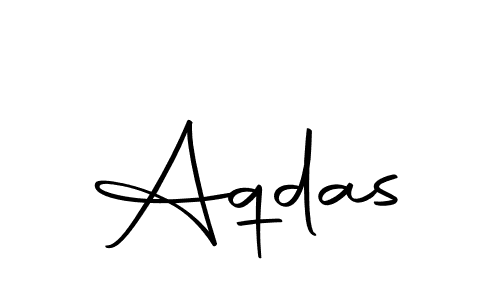 Make a beautiful signature design for name Aqdas. With this signature (Autography-DOLnW) style, you can create a handwritten signature for free. Aqdas signature style 10 images and pictures png