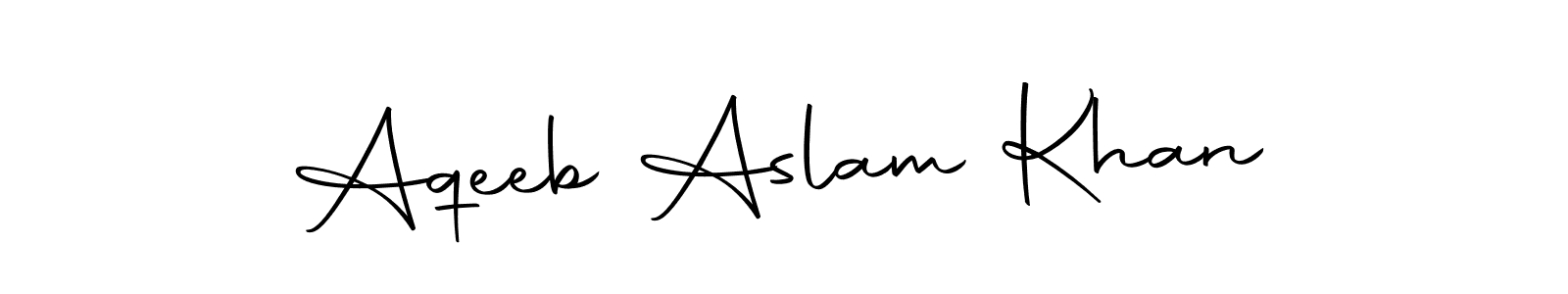 Autography-DOLnW is a professional signature style that is perfect for those who want to add a touch of class to their signature. It is also a great choice for those who want to make their signature more unique. Get Aqeeb Aslam Khan name to fancy signature for free. Aqeeb Aslam Khan signature style 10 images and pictures png