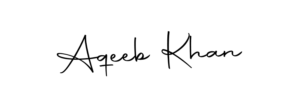 Create a beautiful signature design for name Aqeeb Khan. With this signature (Autography-DOLnW) fonts, you can make a handwritten signature for free. Aqeeb Khan signature style 10 images and pictures png