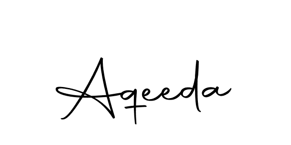 Design your own signature with our free online signature maker. With this signature software, you can create a handwritten (Autography-DOLnW) signature for name Aqeeda. Aqeeda signature style 10 images and pictures png
