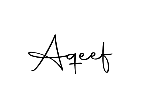 Design your own signature with our free online signature maker. With this signature software, you can create a handwritten (Autography-DOLnW) signature for name Aqeef. Aqeef signature style 10 images and pictures png