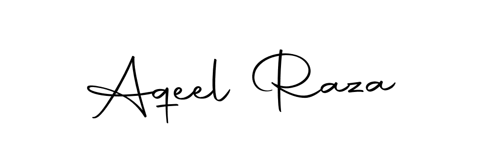 How to make Aqeel Raza name signature. Use Autography-DOLnW style for creating short signs online. This is the latest handwritten sign. Aqeel Raza signature style 10 images and pictures png