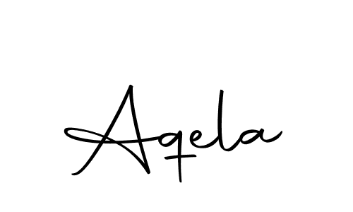 Make a beautiful signature design for name Aqela. Use this online signature maker to create a handwritten signature for free. Aqela signature style 10 images and pictures png