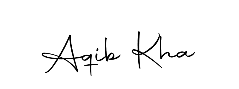 Design your own signature with our free online signature maker. With this signature software, you can create a handwritten (Autography-DOLnW) signature for name Aqib Kha. Aqib Kha signature style 10 images and pictures png