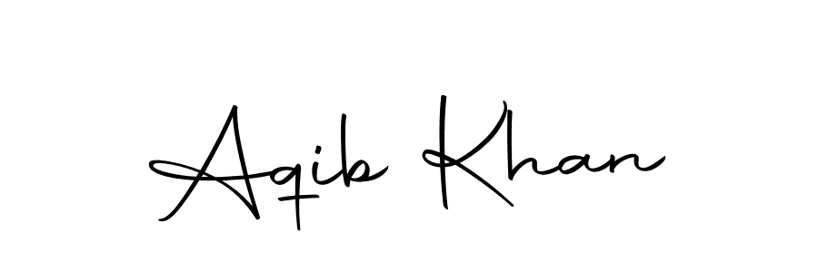Use a signature maker to create a handwritten signature online. With this signature software, you can design (Autography-DOLnW) your own signature for name Aqib Khan. Aqib Khan signature style 10 images and pictures png