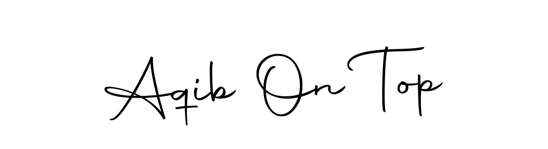 Also we have Aqib On Top name is the best signature style. Create professional handwritten signature collection using Autography-DOLnW autograph style. Aqib On Top signature style 10 images and pictures png