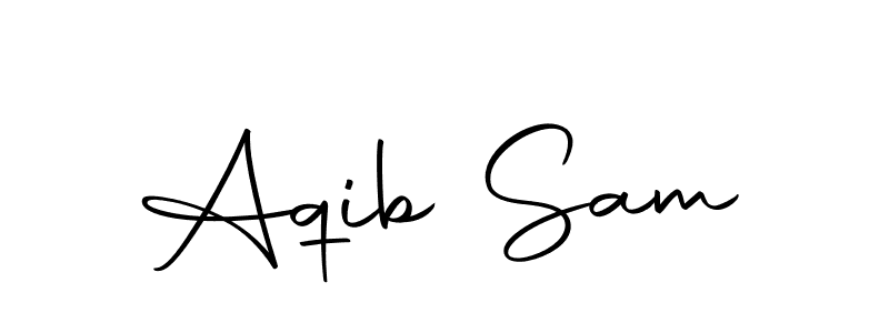 Similarly Autography-DOLnW is the best handwritten signature design. Signature creator online .You can use it as an online autograph creator for name Aqib Sam. Aqib Sam signature style 10 images and pictures png