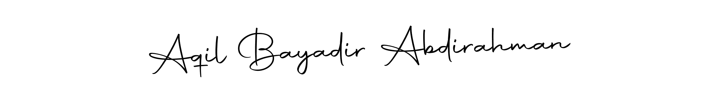 Here are the top 10 professional signature styles for the name Aqil Bayadir Abdirahman. These are the best autograph styles you can use for your name. Aqil Bayadir Abdirahman signature style 10 images and pictures png